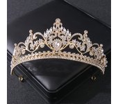 Baroque Crystal Crown Tiara Vintage Rhinestone Princess Prom Diadem Wedding Bride Hair Accessories Jewelry Party Women Headband