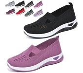 Zapatillas de punto cómodas y transpirables para mujer, zapatillas de punto para mujer, zapatos anchos transpirables para mujer