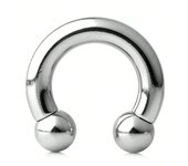 1PC Internally Threaded Circular Barbells Horseshoe Nose Ring Stainelss Steel Cone  Piercing Barbell  Nose Ear Expander