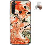 Tumundosmartphone Funda Gel Tpu para Xiaomi Redmi Note 8T diseño Mármol 12 Dibujos