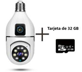 New E27 Wifi Dual Lens Camera 1080P 5MP 4K PTZ Surveillance Camera CCTV Outdoor IP Cam Security Smart Home AI Tracking