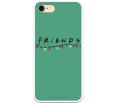 Funda original compatible con iPhone 7 o IPhone 8 o SE 2020 con un diseño de Friends Logo Luces