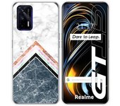 Funda Silicona Tumundosmartphone Realme GT 5G Diseño Mármol 05 Dibujos