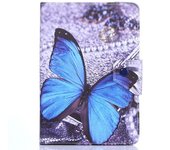 Funda universal para todas las tabletas de 10 pulgadas, funda de tableta de 10,1 pulgadas, adecuada para todos los tipos de tabletas Android/iOS/Windows de 9,6 a 10,5 pulgadas (mariposa azul)