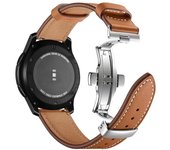 20mm 22mm Leather Band For Samsung Galaxy watch 5 4 6/classic/5 pro/active 2 40mm 44mm bracelet correa Huawei GT/2e/3/4 strap