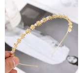 Women's Fashion Rhinestone Headband Pearl Alloy Hairband Vintage Headband Jewelry Hair Accessories For Women Trend Hair Hoop
