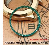 Mod Watch High Quality Chapter Ring Fit NH/35 NH/36Watch Case Replace Hard Plastic Inner Ring Size 30.3*27.3mm Watch Accessories