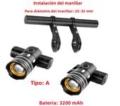 Electric Scooter LED Lamps Headlight USB Rechargeable Zoomable Bike Light for Xiaomi 1S M365 PRO2 Ninebot Skateboard Accessories