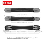 1Pc Luggage Handle Grip Trolley Suitcase Bag Replacement Universal Travel Black Accessories