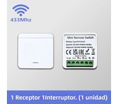 RF 433 MHz Smart Switch Mini DIY Wireless Remote Control Light Relay Receiver 1/2/3 Gang 86 Wall Transmitter Button Panel Switch