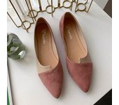 Women Shoes Fashion Splice Mule Flats Pointed Toe Ballerina Ballet Flat Shoe Zapatos Casual Slip On Shoes Mujer Loafers