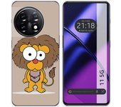 Funda Silicona para Oneplus 11 5G diseño Leon Dibujos