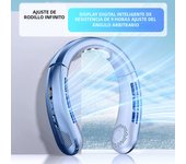 3000mA Portable Mini Hanging Neck Fan Bladeless Neckband Fan Digital Display Power Air Cooler USB Rechargeable Electric Fans