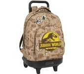 MOCHILA GDE. C/RUEDAS COMPACT EXT.SIMPLE JURASSIC WORLD