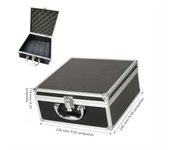 Aluminum Suitcase Parts Toiletry Containers Hard Toy Garage Organization Storage Portable Metal lock Case Without Sponge