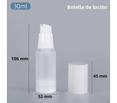 30/50/100ml White Empty Vacuum Airless Plastic Lotion Cream Bottles Container Travel Size Cream Container Pump Perfume Bottle
