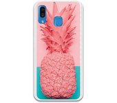 Funda compatible con Samsung Galaxy A30 - piña rosa