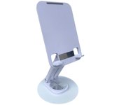 Soporte Plegable de Metal Ajustable De Rotación de 360 Grados, Soporte Plegable Ajustable en Altura de Escritorio Para Todos Los Teléfonos Inteligentes, Tabletas y Lectores Electrónicos u otros dispositivos entre 7 y 13 pulgadas.