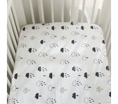 LALA - Sábana de Bebe, ropa de Cama para niños, Funda de Cama para niños, Sábana de Algodón Puro para niños Pequeños,