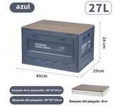 Outdoor Camping Storage Box Side Door Camping Wooden Lid Folding Box Car Trunk Storage Box Sundries Storage Box