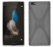 Tumundosmartphone Funda Gel Tpu Huawei P8 Lite X Line Color Transparente