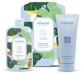 Rituena Sicilian Summer Bagnodoccia Set + Crema Corporal Perfume y Colonias Caja de Regalo