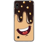 Tumundosmartphone Funda Gel Tpu para Samsung Galaxy A10 diseño Helado Chocolate Dibujos