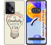 Funda Silicona para Xiaomi Redmi Note 12 Pro 5G diseño Creativity Dibujos