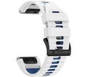 QuickFit 22mm 26mm Two Tone Silicone Strap For Garmin Fenix 7 7X 6X Pro 5XPlus Epix Pro Gen 2 47mm 51mm/TACTIX DELTA Watchband