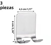 1/3/5pcs Stainless Steel Razor Hook Wall Mounted Razor Rack Storage Rack Seamless Razor Storage Rack Wall Self Adhesive Hook