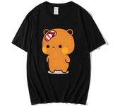 Anime Cartoon Panda Bear Bubu and Dudu T Shirt Kawaii Graphic Printed Summer Men Cotton T Shirt Fashion Crew Neck T Shirt Women
