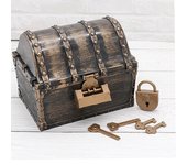 Pirate Treasure Hunting Box Children's Treasure Box Retro Plastic Large Treasure Box Toy
