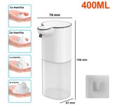 Automatic Foaming Soap Dispenser 400ML Wall Mount USB 4 Mode Adjust Touchless Hand Sensor Bubble Machine for Bathroom Kitchen