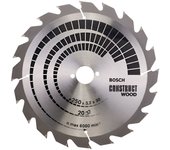 Bosch 2 608 641 774 - Hoja de sierra circular Construct Wood - 250 x 30 x 3,2 mm, 20 (pack de 1)