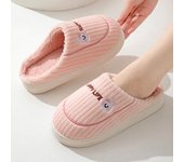 Zapatillas de algodón de invierno para mujer, suela gruesa, para interior, cálidas y cómodas, además de terciopelo para interior, antideslizantes, para hombre