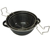 Freidora con cestillo 20 cm black