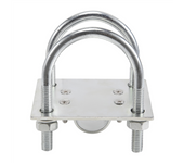 Antenna Mast Clamp Bracket with U-Bolts Anti-Rust Clamp Panel Pipe Mounting Hardware for Outdoor LoRa Antenna Helium