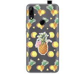 Tumundosmartphone Funda Gel Transparente para Huawei P Smart Z diseño Piña Dibujos