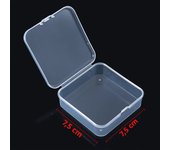Mini Plastic Box Rectangular Box Transparent Box Packing Box Storage Box Dustproof Solid Strong Jewelry Storage Case Container