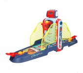 COLORBABY - Mini canasta baloncesto infantil, 2 jugadores, juego de mesa, basket electrónico, con marcadores y lanzadores, 2 niveles, control de volumen y tiempo, incluye 6 pelotas