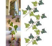 Imán de hiedra para nevera con tallos articulados, impreso en 3D, ideal para decoración del hogar, divertido y fuerte, ideal para el hogar, la cocina y la oficina (3 unidades)