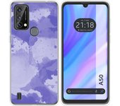 Funda Silicona Transparente para Blackview A50 diseño Acuarela 01 Dibujos