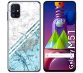 Tumundosmartphone Funda Gel Tpu para Samsung Galaxy M51 diseño Mármol 02 Dibujos