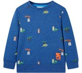Sudadera Infantil Azul Dark mélange 104