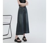 New 2024 Summer Jeans For Women Wide Leg Loose Denim Ankle-Length Pants Korean Fashion Streetwear Washed Blue Color Jeans Woman