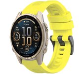 Correa de Silicona para Garmin Fenix 8 - 43mm / Fenix 7S / Fenix 6S / Descent MK2S / Instinct 2S, Banda Básica Conectores Quickfit 20mm