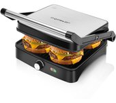 AIGOSTAR Parrilla Eléctrica - Regulador de Temperatura, Revestimiento Antiadherente, Apertura 180º, Placa Superior Flotante, 1800W.