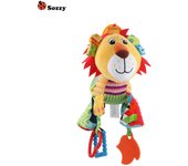 Jirafa colgante para cama Sozzy, coche relajante con timbre para tirar, cochecito colgante para bebé, juguete colgante para cochecito