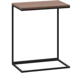 vidaXL Mesa auxiliar de madera contrachapada 55x35x66 cm Negro y marrón, Negro, Blanco Mesita de Salón o Comedor o Auxiliar Mesa de Café Meuble Salón