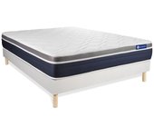Pack colchón Actimemo confort 120x200cm + Somier multiláminas, espuma viscoelástica, 7 zonas de confort